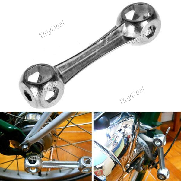 1/2/4 pcs 10 In 1 6-15mm Hexagon Wrench Bone Bicycle Bike Multi Repair Spanner Tool