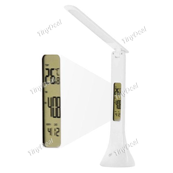 2 in 1 Table Lamp+LED Screen WK WT-L02 3-Level Dimmer Touch Control with Clock/Time/Date/Temperature for Home