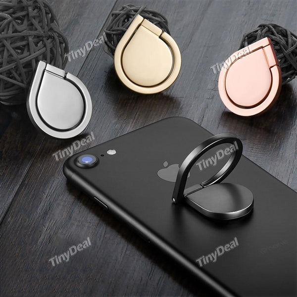 Creative Smartphone Ring Holder Water Drop Finger Ring Matel Material Lazy Stand Holder Bracket