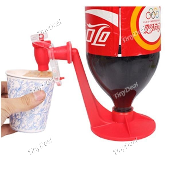 Creative Mini Coke Bottle Inverted Drinking Fountains With Switch Drinkers Coke Drinkers