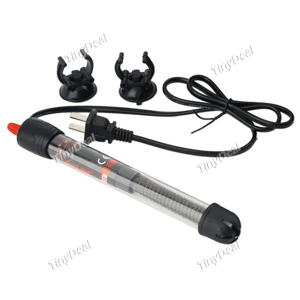 100W Mini Submersible Heater Heating Rod for Aquarium Glass Fish Tank Temperature Adjustment Water Heater