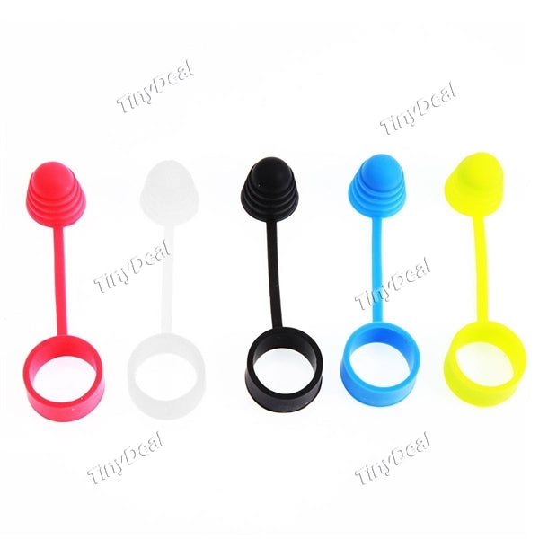 5 x Replacement Universal Silicone Anti-Slip Vape Band Anti-Dust Cap Case for Tank Atomizer