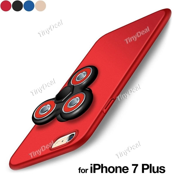 2 in 1 Hand Spinner Cellphone Case Frosted Back Cover Anti-stress Creative ADD & ADHD 5.5'' for iPhone 7 Plus