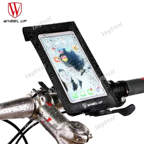 2-in-1 Waterproof Bag WHEEL UP Transparent Underwater Pouch Bike Phone Holder for 6.0inch Cellphone