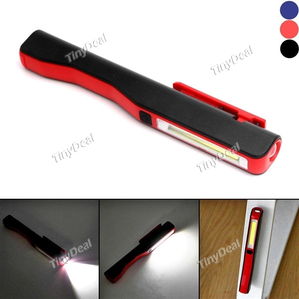 Mini COB LED Flashlight Emergency Working Light with Magnet Pocket Clip Camping Torch LED Penlight