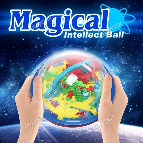 3D Ball Maze Puzzle Labyrinth Magical Intellect Maze Ball Perplexus Ball Intelligence Educational Toys for Children 100 Barriers