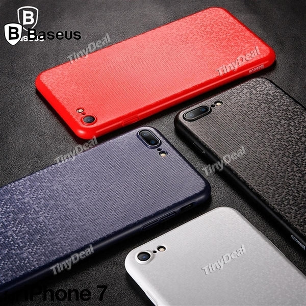 Plaid Case Original BASEUS Thin Hard PC Back Cover Anti-Scratch Ultra-Thin for 4.7'' iPhone 7