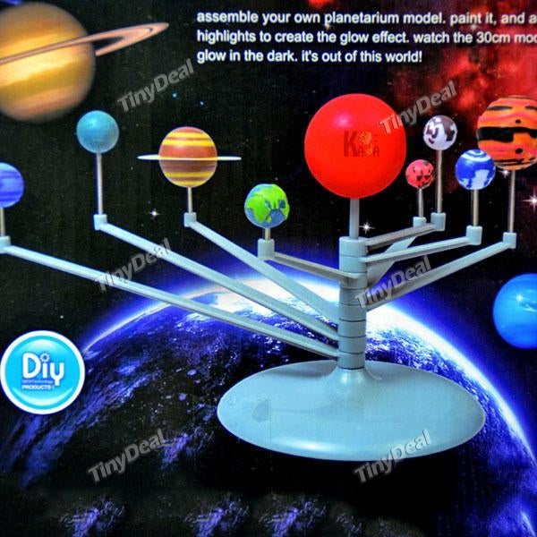 Planetary Toys Children's Puzzle Assembled Nine Planets Planetarium Painting Science Experiments Teaching Toys