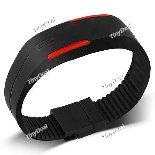 New Silicone Bracelet Electronic Digital LED Sport Stylish Wrist Watch for Men Women Teens