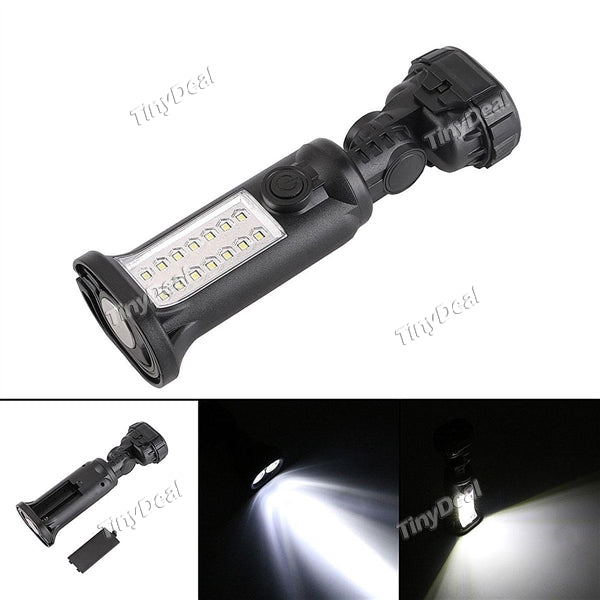 Multifunctional Work light Flashlight Portable 2-Modes Magnetic Base Hook 14 x SMD LED+2 LED for Work Travel