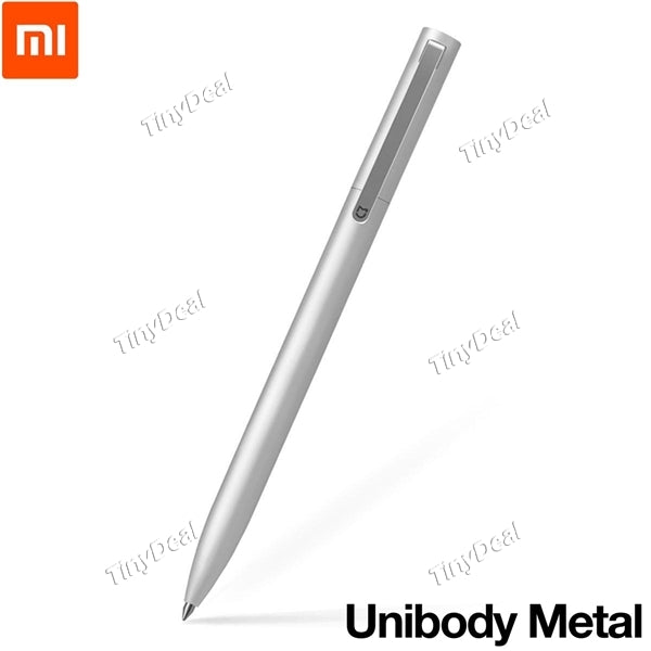 Upgrade Metal Version XIAOMI MIJIA Sign Pen Roller Pen 0.5mm Silver Aluminum Alloy for Home Office