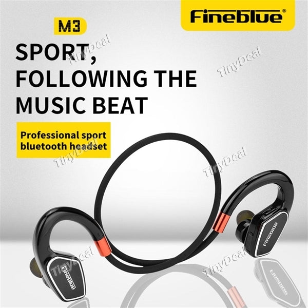 FineBlue M3 Running Sports Bluetooth 4.1 Headset Ear Hook Style Multi-connection Stereo Headset With Microphone