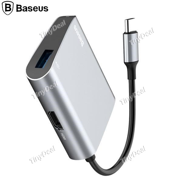 Baseus High Speed CATSX-D0G USB Type-C HDMI & USB 3.0 Adapter HUB Converter for Notebook