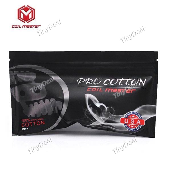 10 Pack x Authentic Coil Master Pro Cotton Organic Wick for RDA Atomizer DIY E-Ciga E-Cigarette