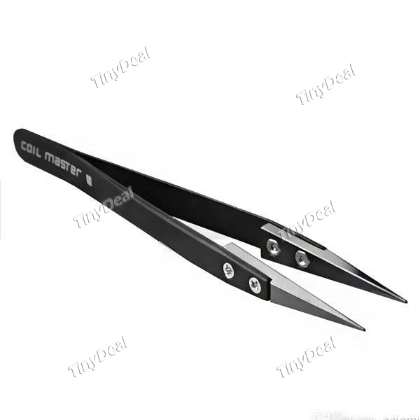 Authentic Coil Master Ceramic Tweezers for RDA RDTA Rebuildable Tank Atomizer - Black