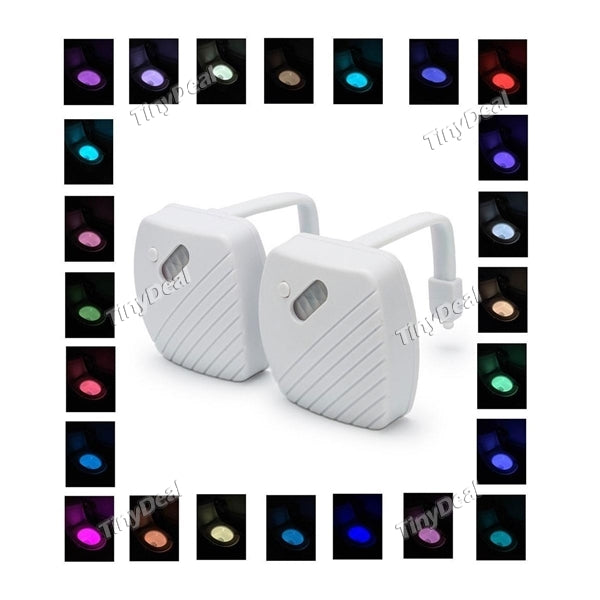 Advanced 24-Color Motion Sensor Light Detection LED Toilet Light LED Toilet Seat Light Waterproof for Bathroom