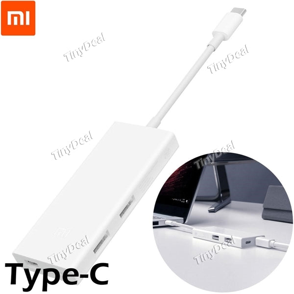 Original XIAOMI USB-C to Mini Display Port Multi-functional HUB 4-Ports Adapter PD3.0 Quick Charge Data Sync