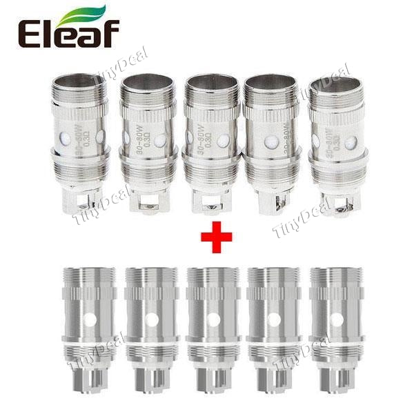 10 x Authentic Eleaf Replacement ijust2 EC Sub-ohm Coil Head 0.5Ω + 0.3Ω Combo Kit