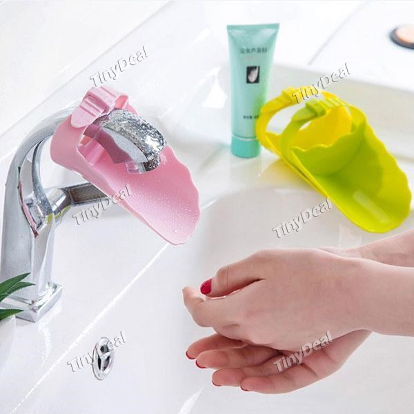 Silicone Faucet Extender Tooth Brushing Gargle Hand Washing Extender for Toddlers Kids Babies - Assorted Color