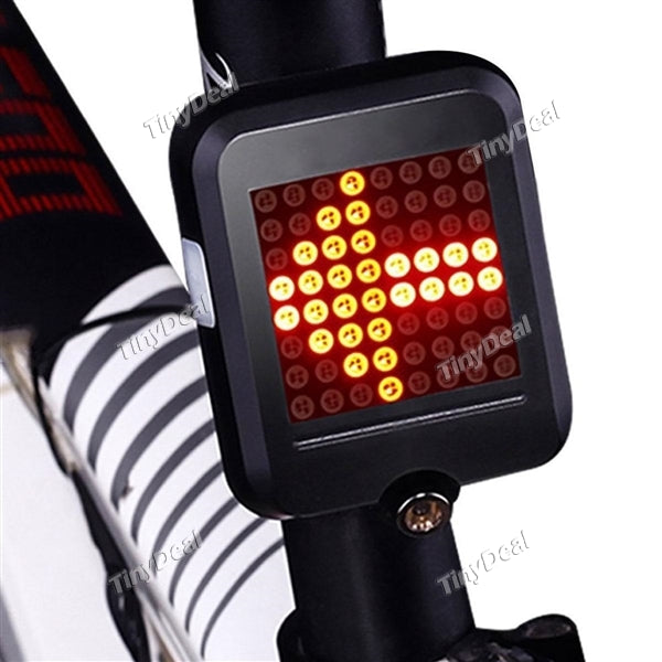 1/2/4 pcs AQY0100 64 LED Waterproof Automatic Induction Steering Brake USB Charging MTB Bicycle Taillight Warning Night Light