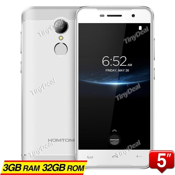 HOMTOM HT37 Pro 5.0" HD MTK6737 Quad-core Android 7.0 4G Phone 3GB RAM 32GB ROM 13MP CAM 3000mAh