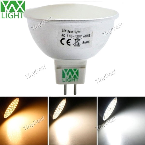 YWXLight 3-color in 1 LED Light Bulb 220V MR16 (GU5.3) 5W 400-500LM 180° Lighting SMD 3014 - Aluminium Alloy