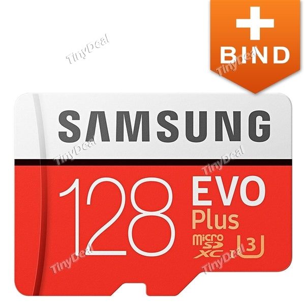 2 Pcs SAMSUNG 128GB EVO Plus Micro SDXC UHS-3 Up To 100MB/s Memory Card