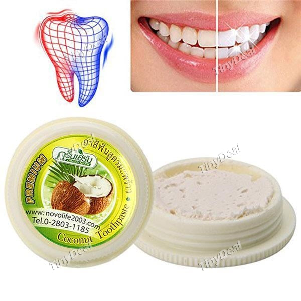 1/2/4 pcs Thailand Coconut Toothpastes Herbal Clove Toothpaste Teeth Whitening Care Natural Teeth Whitening Toothpaste Detox