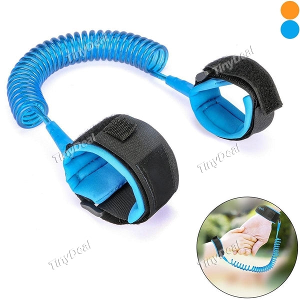 1.5M Children Kids Anti-lost Magic Tape Wristband Safety Wrist Link Traction Rope for Todding Traveling Walking