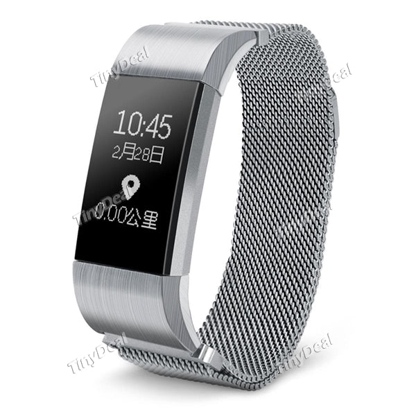 S18 Smart Bracelet Watch Wristband Fitness Tracker with Heart Rate Monitor Pedometer IP54 Waterproof Wearable