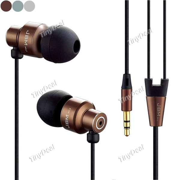 Superb Sound JBMMJ MJ8600 Earphone 3.5mm Jack Metal Aluminum Alloy for Universal Cellphone Tablet PC