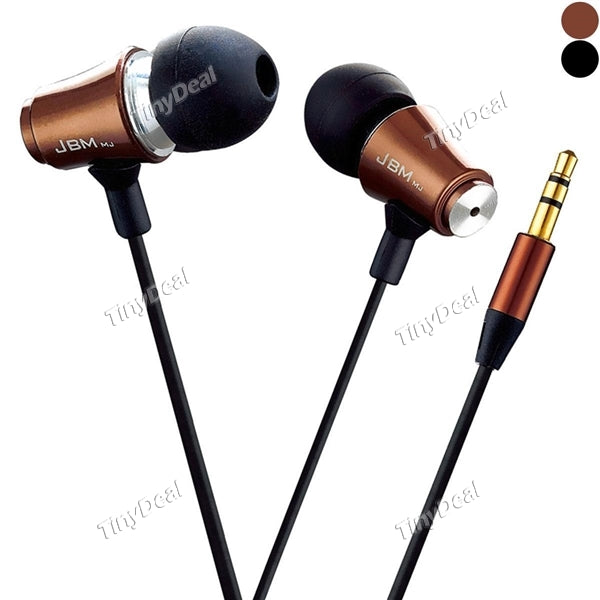 Super Bass Earphone JBMMJ MJ8500 3.5mm Metal In-Ear Earbuds for Universal Cellphone Tablet PC