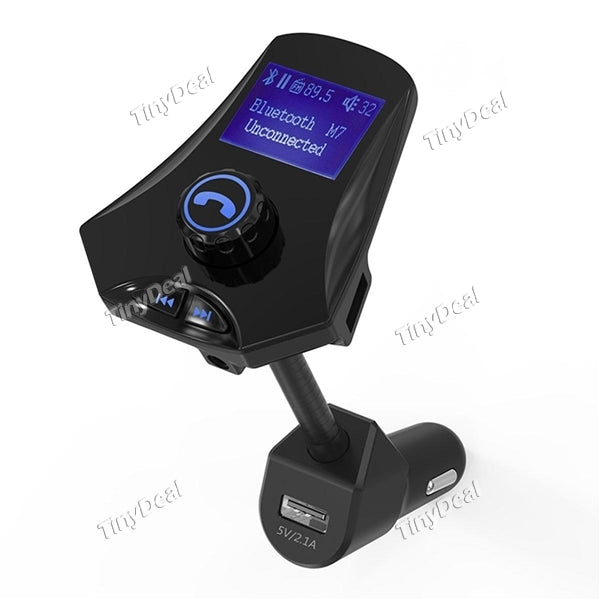 M7 Car Charger Bluetooth FM Transmitter Built-in Microphone Support TF Card U Disk
