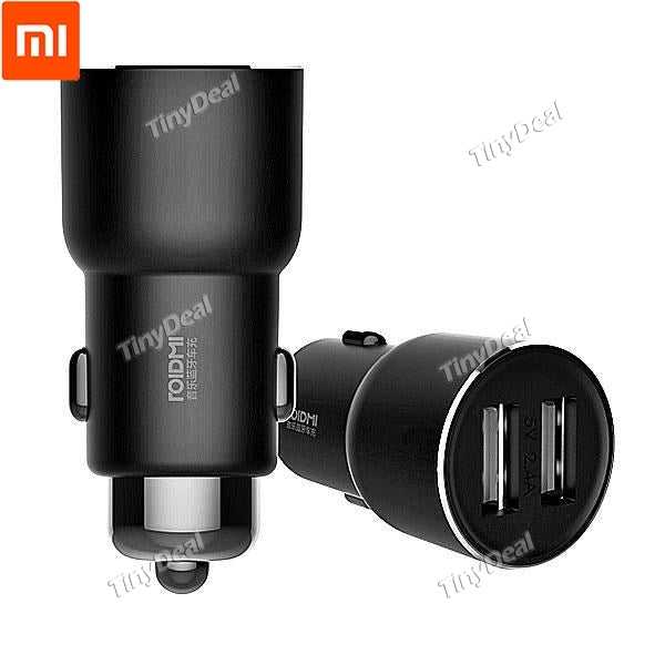 Xiaomi ROIDMI 3S 5V/3.4A FM Wireless Bluetooth Car USB Charger Music Player with Smart APP for iPhone &Android