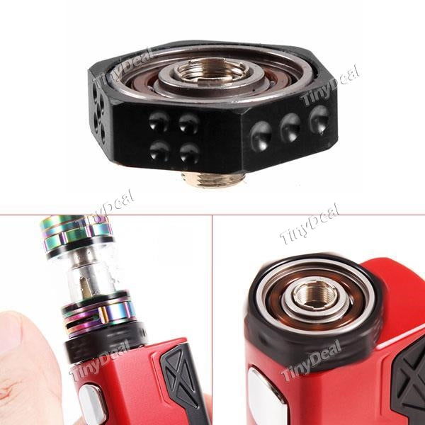 Vape Spinner 510 Mounted Hand Spinner Fidget Toy with Heat Sink Function for E-cigarette - Black