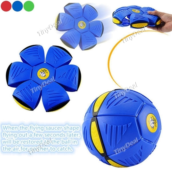 Magic Flying Saucer Ball UFO Magic Flash Darts Deformation Vent Football Lost Ball Frisbee Flying Discs Toy Soccer Game