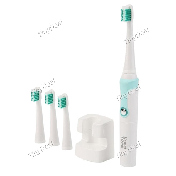 1/2/4/6 pcs Portable Ultrasonic Electric Toothbrush Oral Care with Two Replaceable Brush Heads