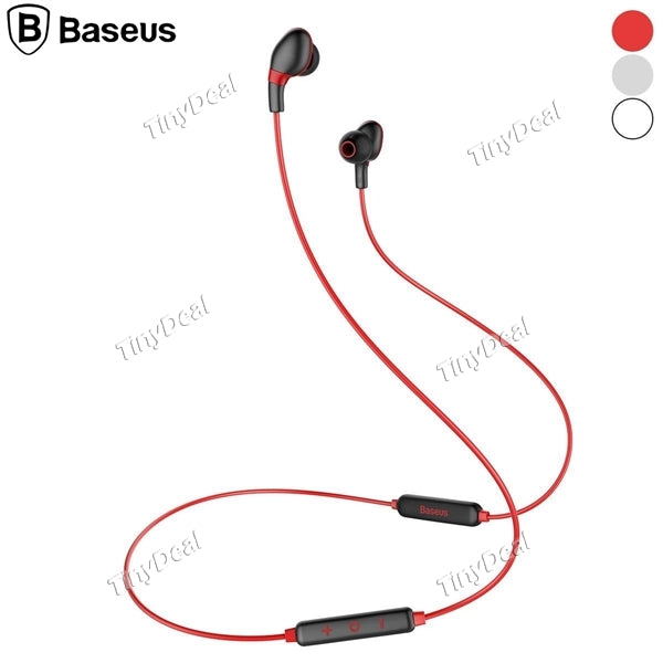 Baseus Encok S04 Wired Bluetooth V4.1 Headset Stylish Sports Music Earphone for Android iOS