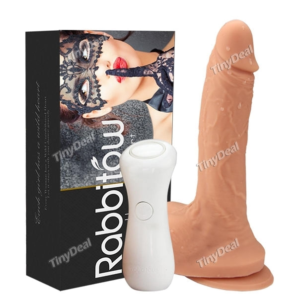 Silicone Wireless Vibration Dildo Realistic Adult Toy with Suction Cup - S