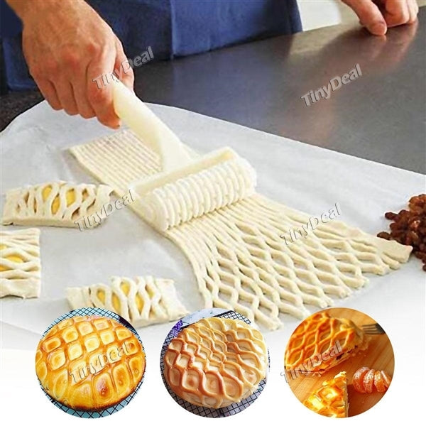 1/2/4 pcs Kitchen Baking Dough Cookie Pie Pizza Pastry Lattice Roller Cutter Craft Tool DIY Baking Tool