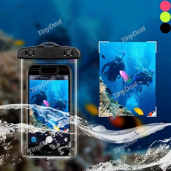 USAMS YD009 Waterproof Bag with Finger Print Function IPX8 10m-Waterproof Transparent Underwater Pouch for 6'' Cellphone