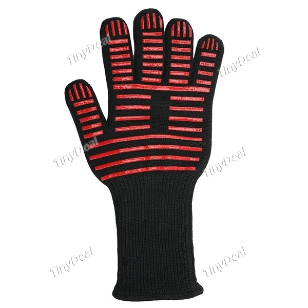 6pcs Oven Mitts Gloves BBQ Grilling Cooking Gloves Extreme Heat Resistant Gloves Long for Extra Forearm Protection
