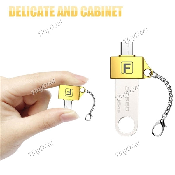 1/2/4 pcs OTG Adapter with Keychain Mini Portable Micro-USB Adapter Multi-functional Adapter for Cellphone