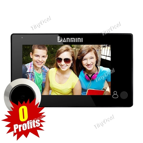 YB-43CH 4.3 Inch 2.0MP Viewer Digital TFT LCD 145 Degrees Peephole Viewer Camera Color Screen Door Eye Video Record