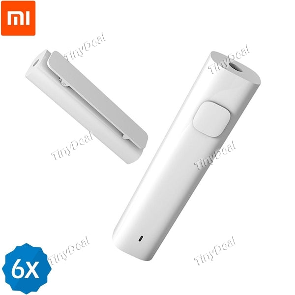 6pcs Original XIAOMI Bluetooth Audio Receiver Plug Play HiFi Audio for Universal 3.5mm Earphone Speaker