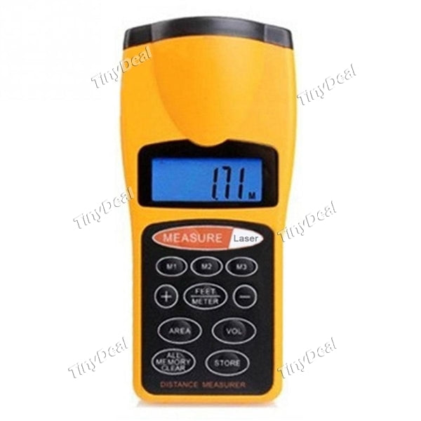 CP3007 Handheld Ultrasonic Measurer with Backlight Measure Distance Meter Laser Pointer Digital Tape