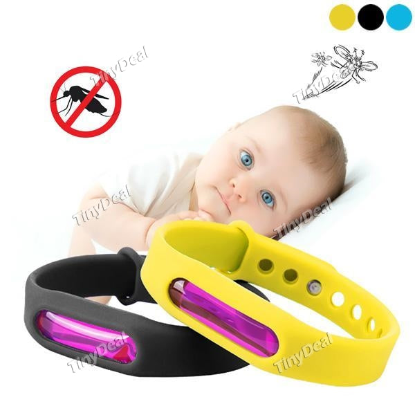 Adjustable Silicone Outdoor/Indoor Use Anti Mosquito Band Men/Women/Children Camping Mosquito Repeller Bracelet