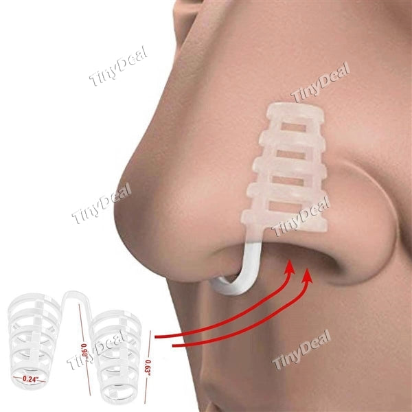 1/2/5/10 pcs Snore Stopper Silicone Nose Clip Sleeping Device Nasal Dilators for Protecting your Sleep