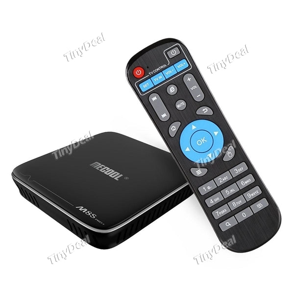 M8S PRO+ Android 7.1 TV Box BT 4.1 DDR4 1GB 8G Amlogic S905X 2.0GHz Quad Core 64bit 4K Full HD 3D