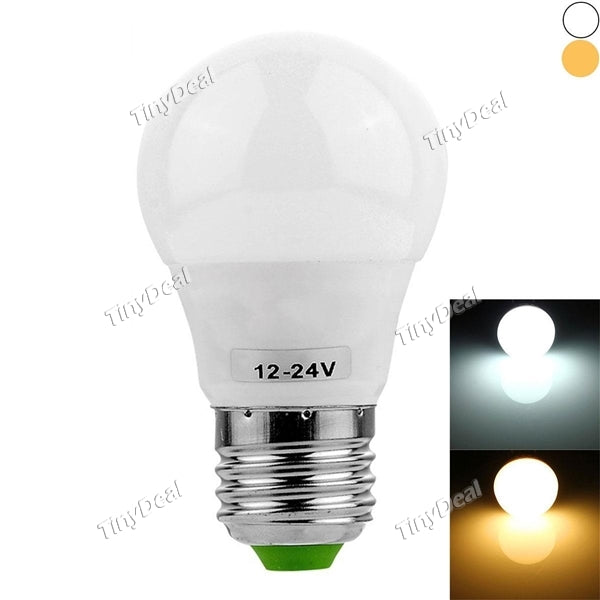 YWXLIGHT E27 5730SMD LED Light Bulb 6-LED 3W AC-DC 12V Clobe Bulb Warm White Natural White